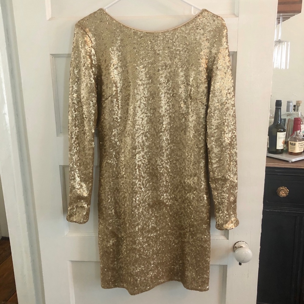 Gold Sequin Nordstrom Formal Dress
